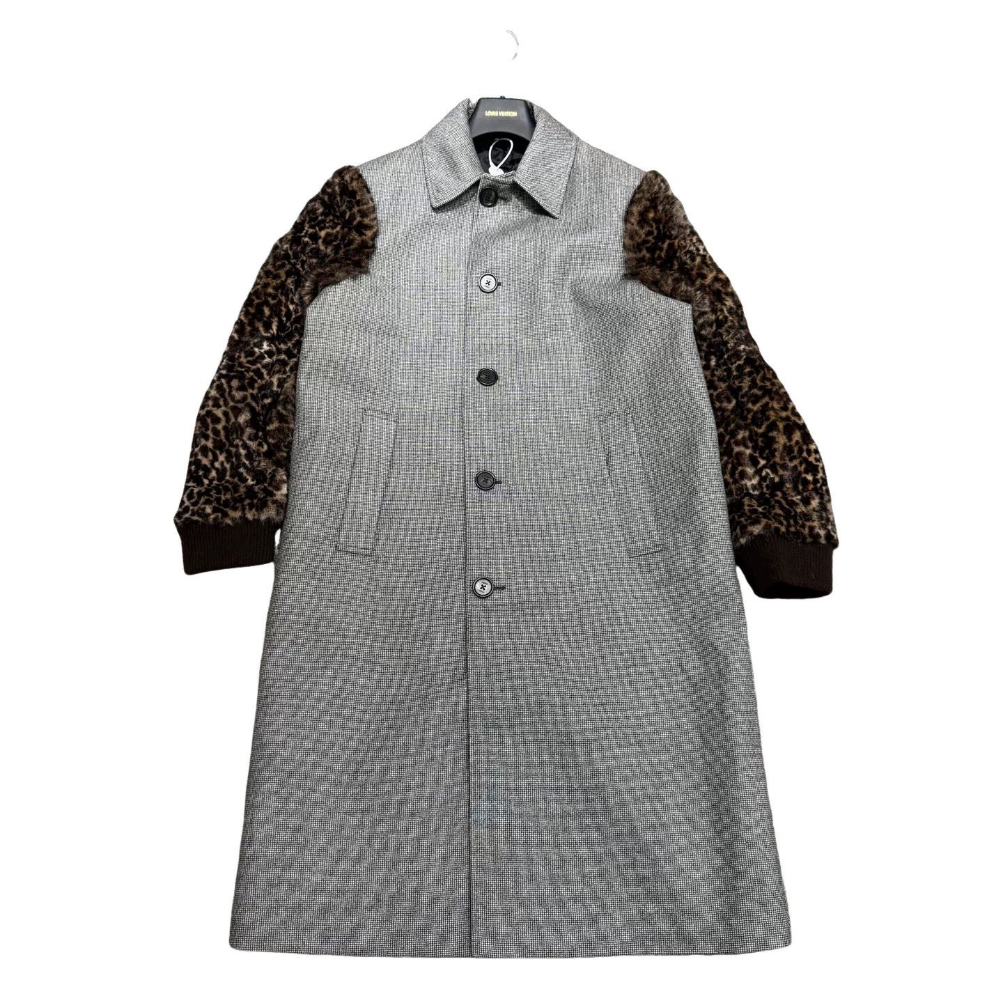 Fendi Fendi Muskrat Fur Sleeve Wool Coat IT 48 Size US M / EU 48-50 / 2 - 1 Thumbnail