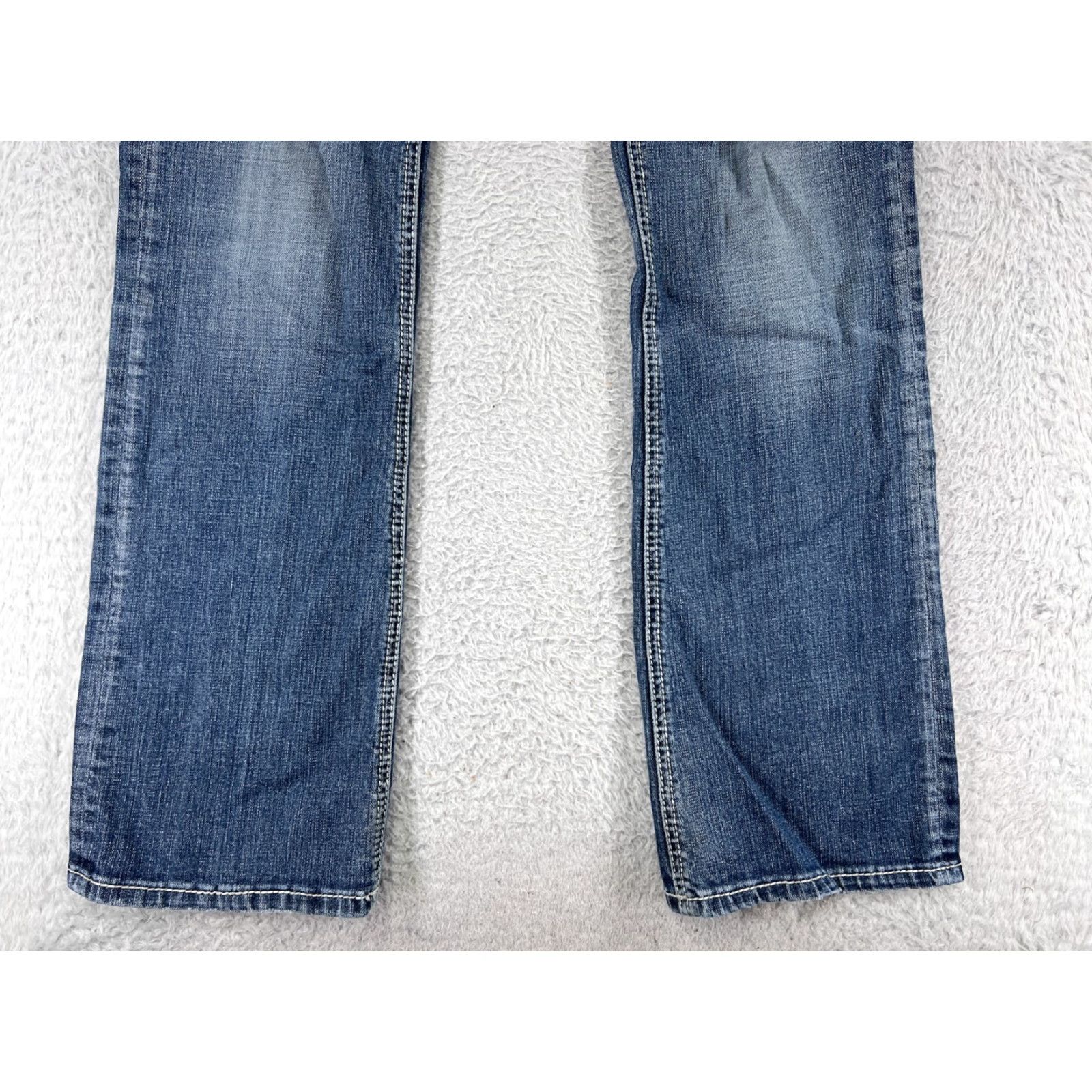Denime Rock And Roll Cowgirl Jeans Womens Bootcut Rock And Roll Cowgirl Jeans Blue Denim Embroidered 27 inches Straight Low Rise 32 Inseam Size 27" / US 4 / IT 40 - 6 Thumbnail