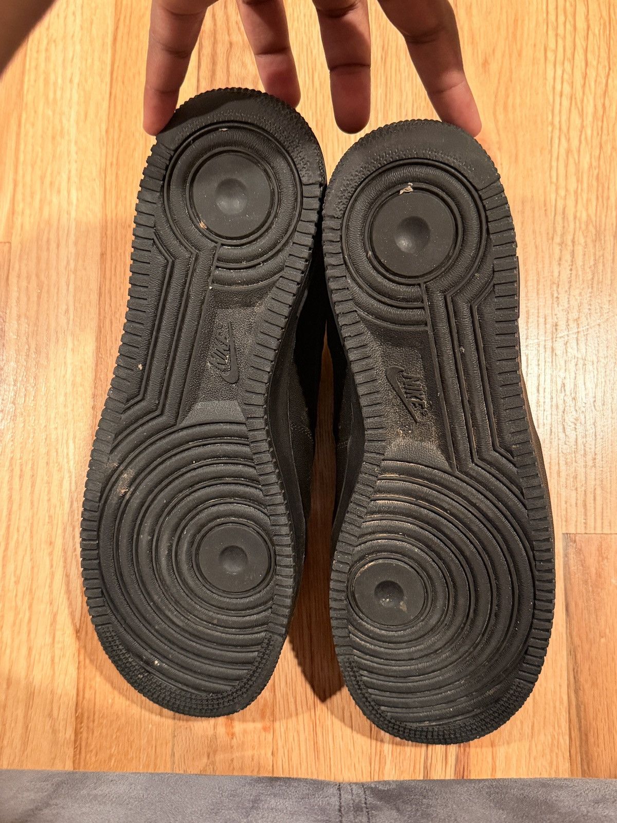 Nike Black air forces Size US 12 / EU 45 - 5 Thumbnail