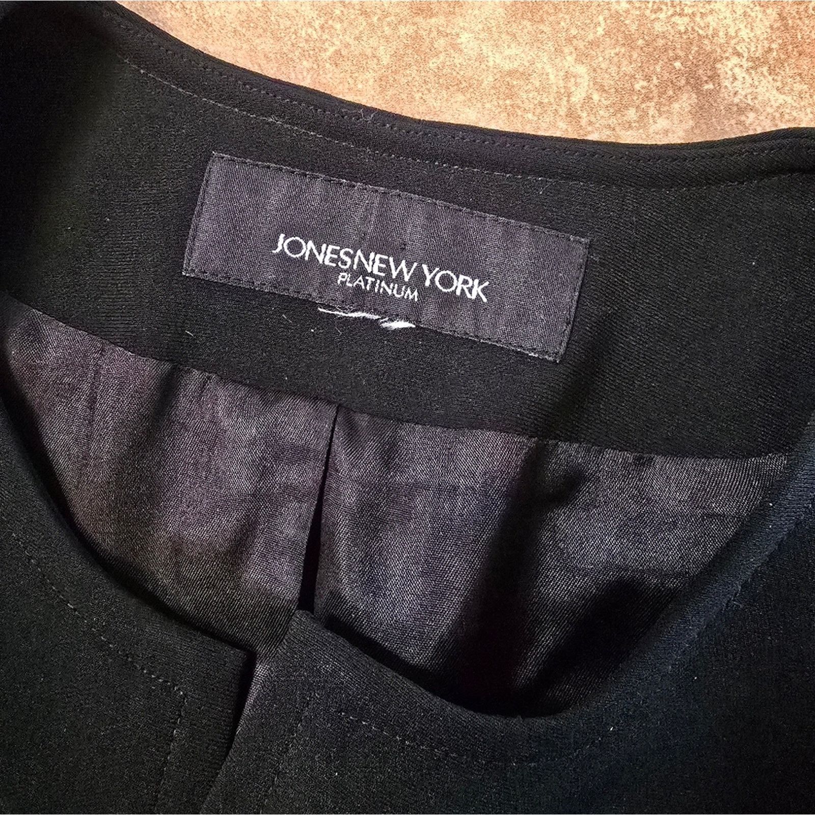 Jones New York Black | JONES NEW YORK | Business Zip Up Size XL / US 12-14 / IT 48-50 - 3 Thumbnail