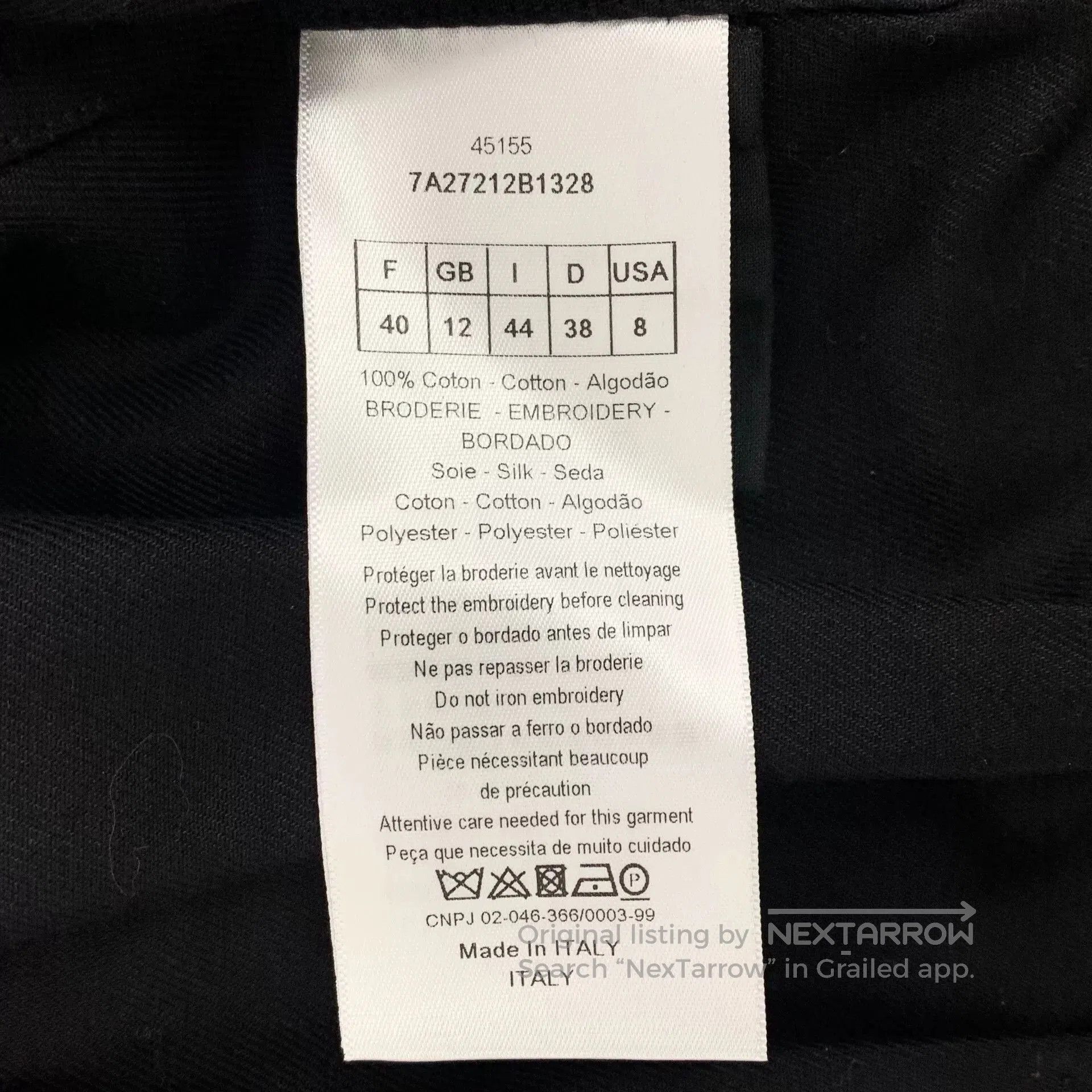 Dior Dior Black Badge Embroidery Cotton Jacket. Size S / US 4 / IT 40 - 6 Thumbnail