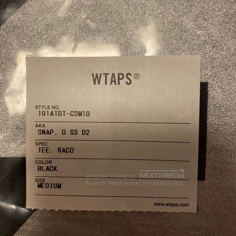 Wtaps Wtaps Black and White Baseball Short Sleeve Size US M / EU 48-50 / 2 - 9 Thumbnail