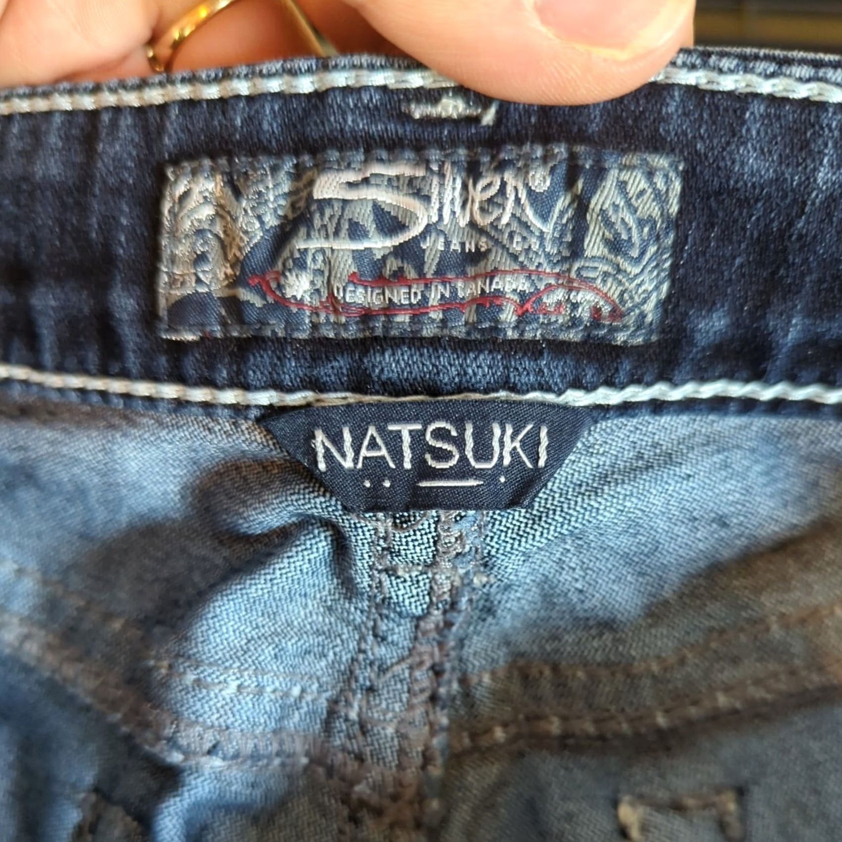 Silver Jeans Co. VINTAGE Silver Jeans Natsuki Womens Jeans Bootcut Mid Rise 30x31 Blue Denim Embroidered Inseam 31 Womens Size 30" / US 8 / IT 44 - 7 Thumbnail