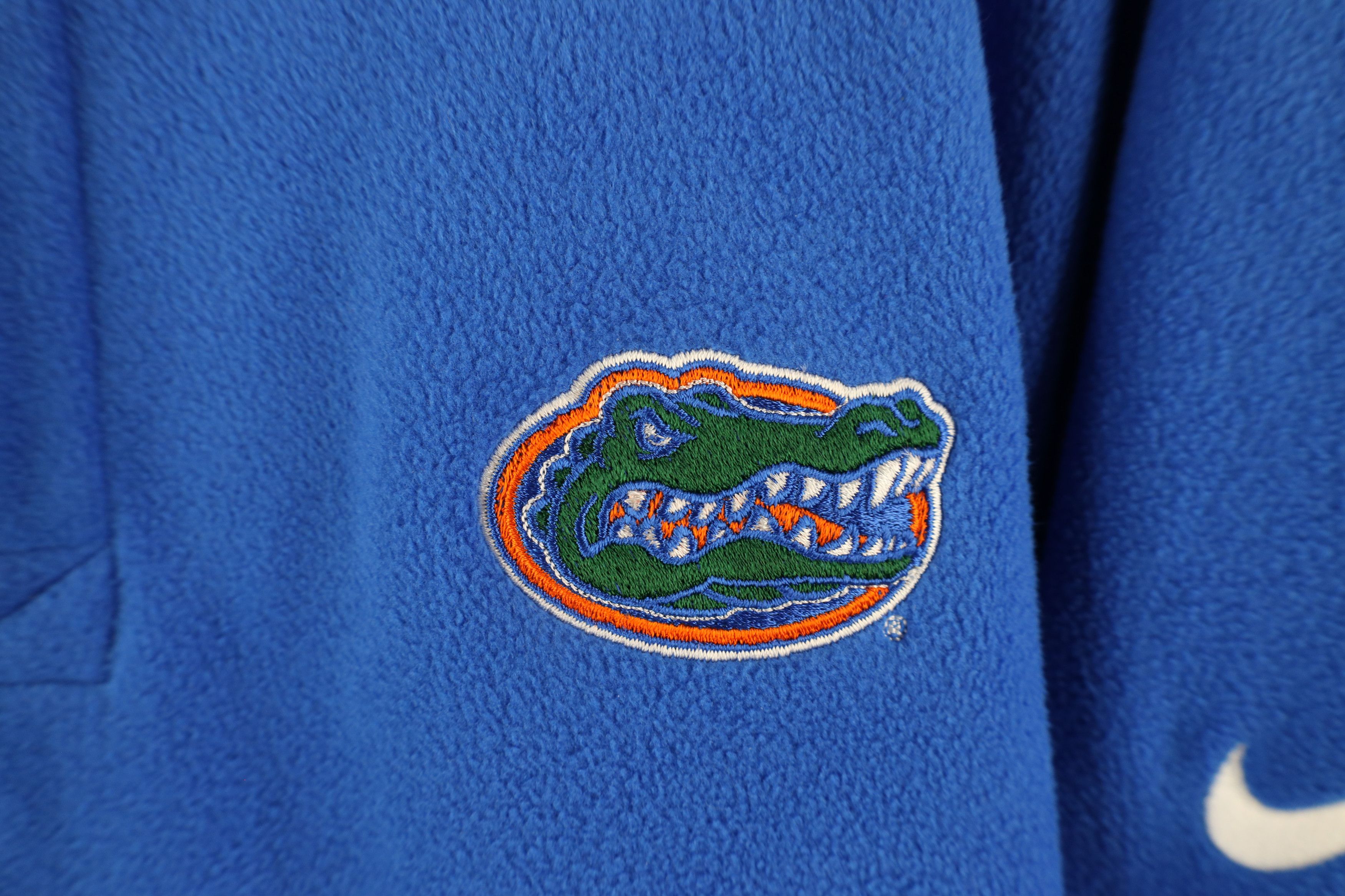 Nike × Vintage Vintage Nike Swoosh University of Florida Fleece Sweater Size US XL / EU 56 / 4 - 4 Thumbnail