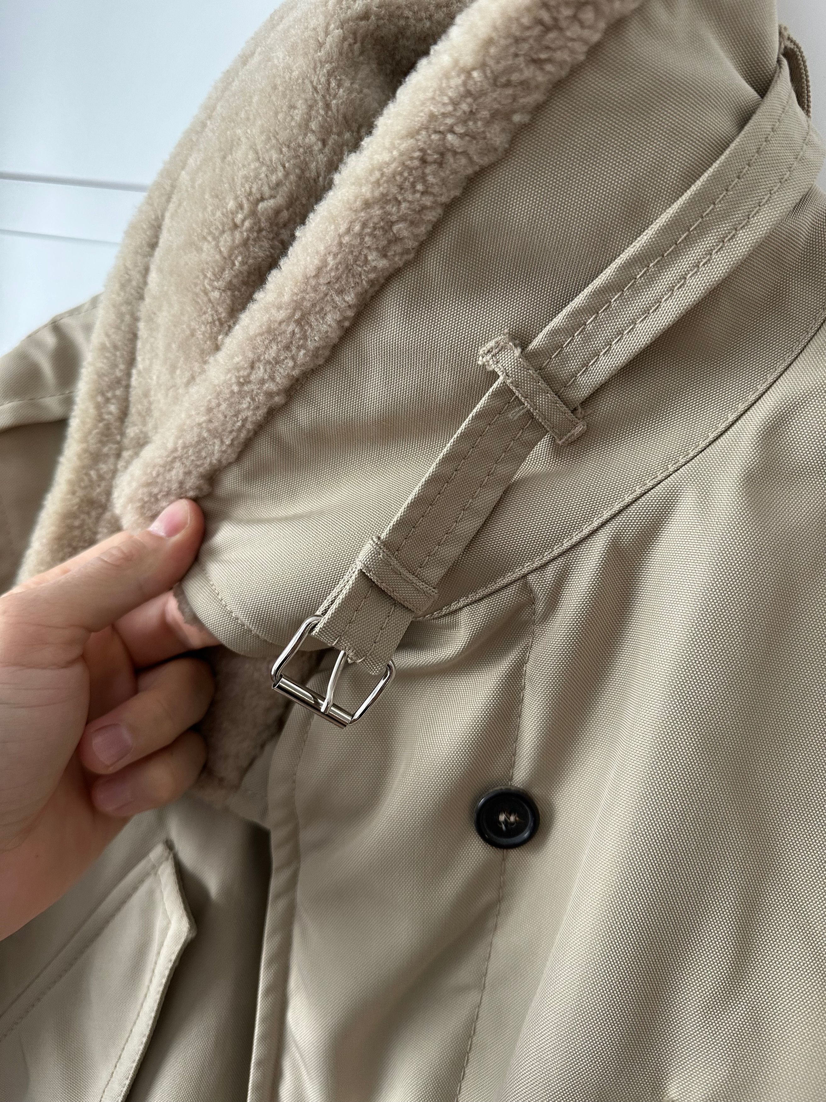 Prada PRADA padded beige coat warm jacket SGV496 coat Size US M / EU 48-50 / 2 - 6 Thumbnail