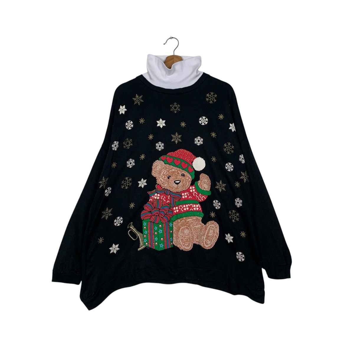 Vintage NUT CRACKER Teddy Bear Graphics Sweater #2321-C104 Size XL / US 12-14 / IT 48-50 - 1 Thumbnail