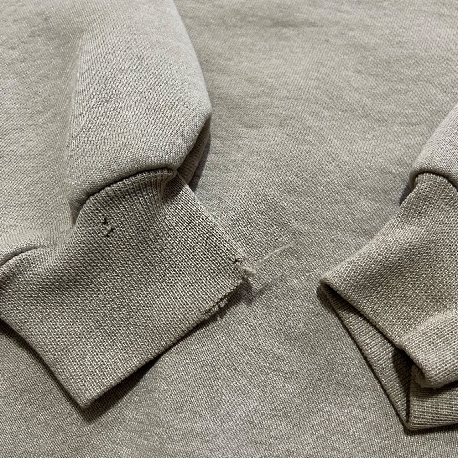 Jerzees × Vintage Vintage Thrashed Sweatshirt Blank Crewneck Pullover 90s Tan Size US L / EU 52-54 / 3 - 11 Thumbnail