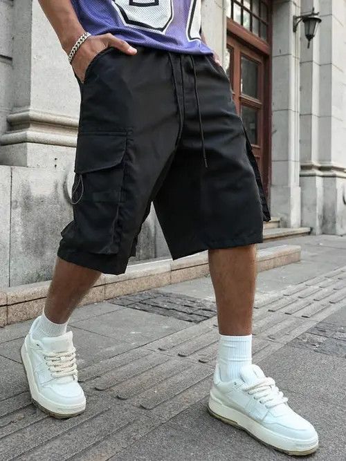 Japanese Brand CARGO DRIP drill Y2K shorts gorpcore Size US 34 / EU 50 - 2 Thumbnail