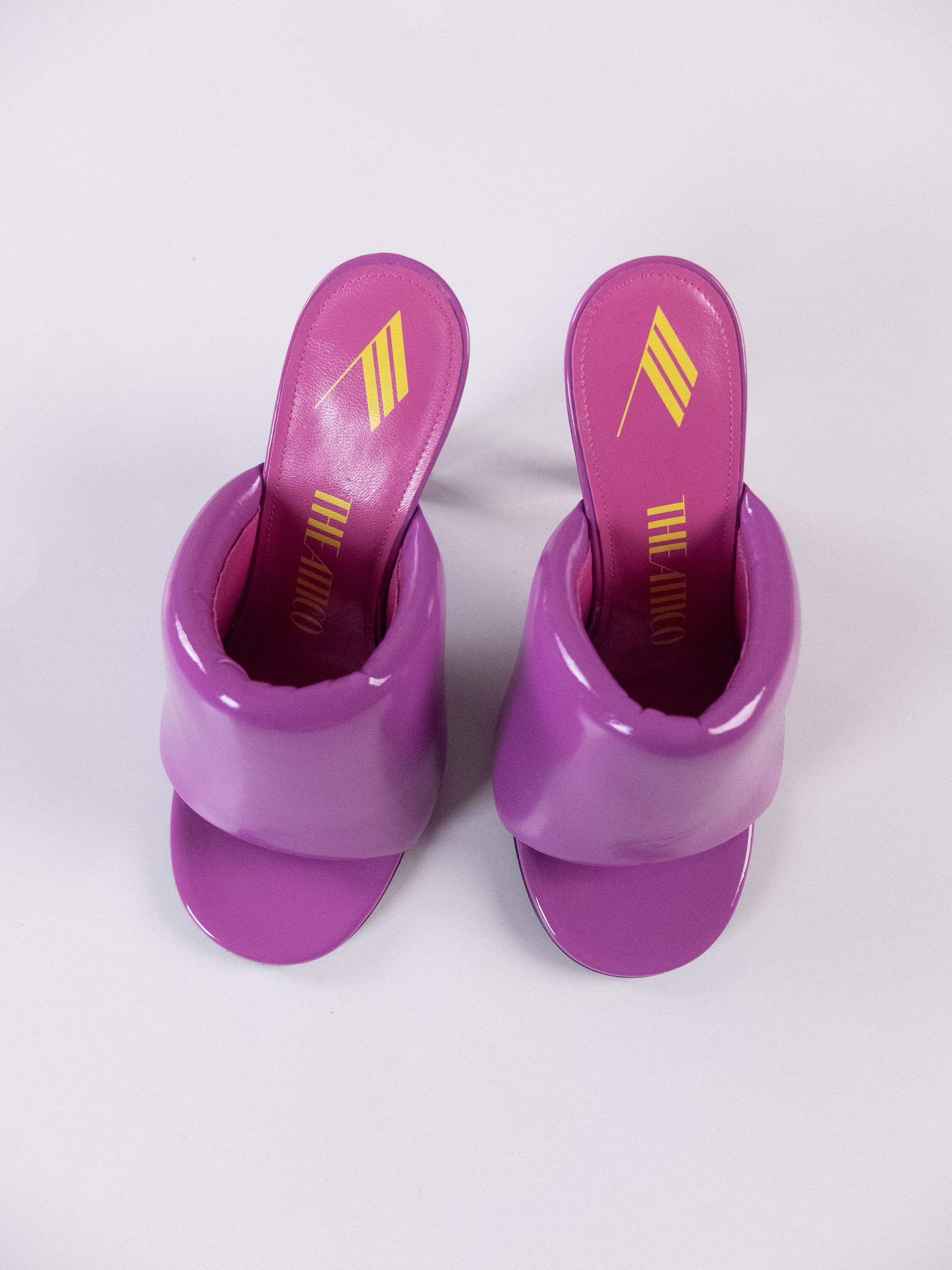 The Attico THE ATTICO Rem dusty pink eco varnish mules sandals 6 36 Size US 6 / IT 36 - 4 Thumbnail