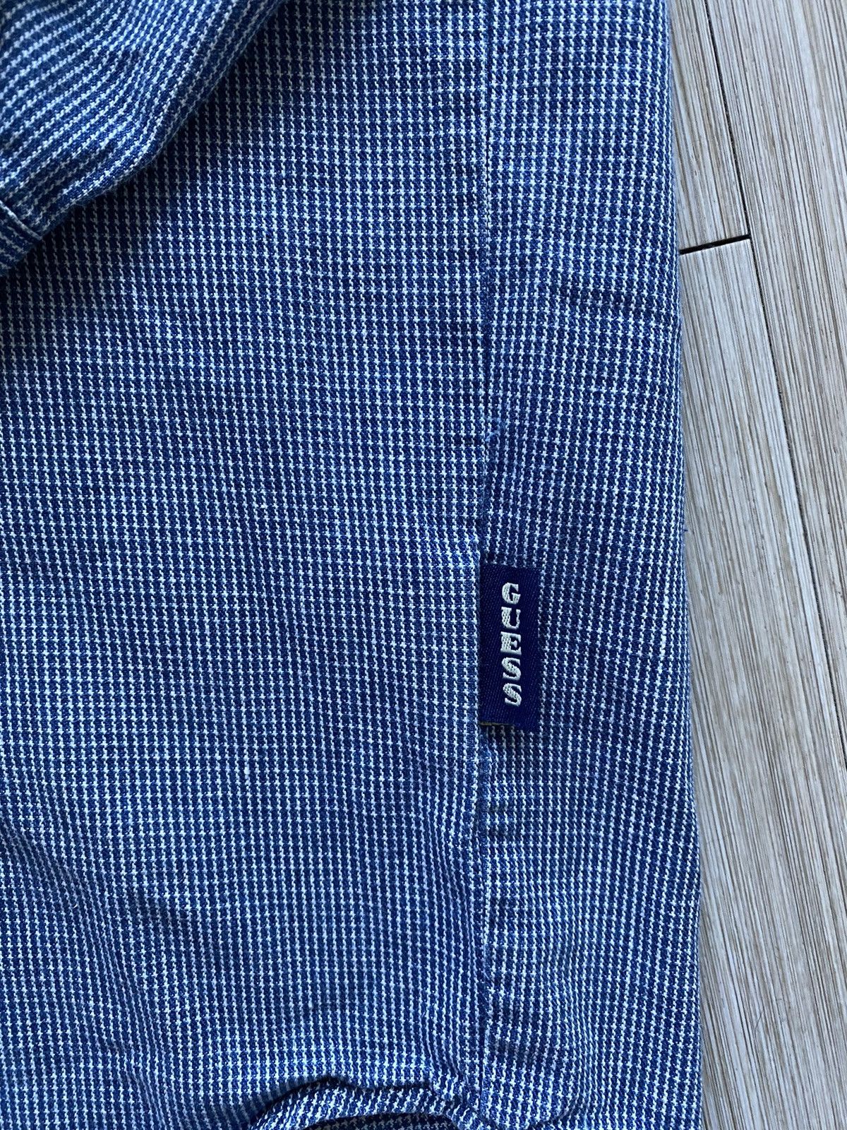 Guess 90s GUESS blue/white long sleeve button down large Size US L / EU 52-54 / 3 - 2 Thumbnail