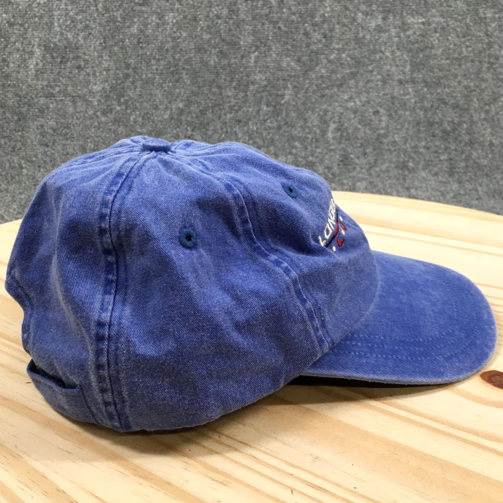 Vintage Ahead Blue Canvas Baseball Cap OS Mens Embroidered Longboat Key Florida Summer Hat Size ONE SIZE - 6 Thumbnail