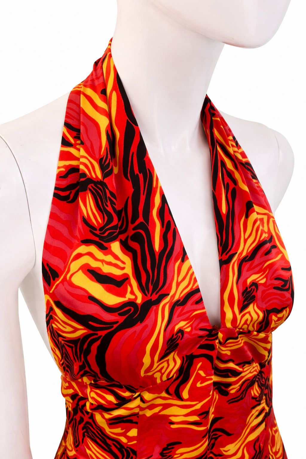 Versace Gianni Versace Couture Halter Neck Maxi Flame Evenig Dress Size M / US 6-8 / IT 42-44 - 2 Thumbnail