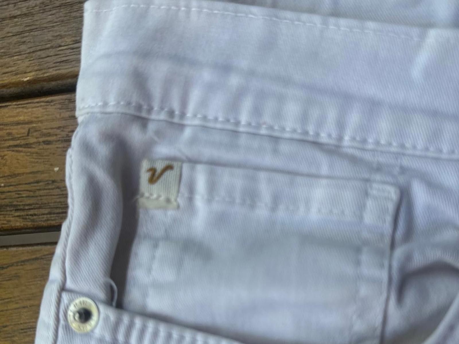 Vitaliano Vitamina Jeans Deluxe Edition White Denim Sz50 Made in Italy Size US 35 - 4 Thumbnail