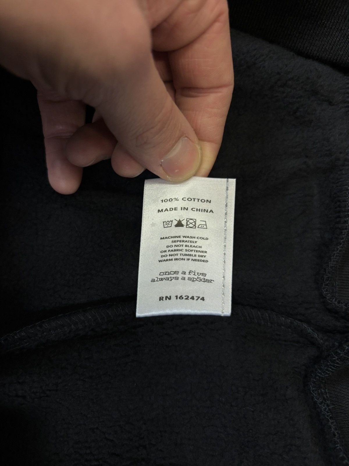 Sp5der Sp5der OG Web V2 Hoodie, Black Size US S / EU 44-46 / 1 - 8 Thumbnail