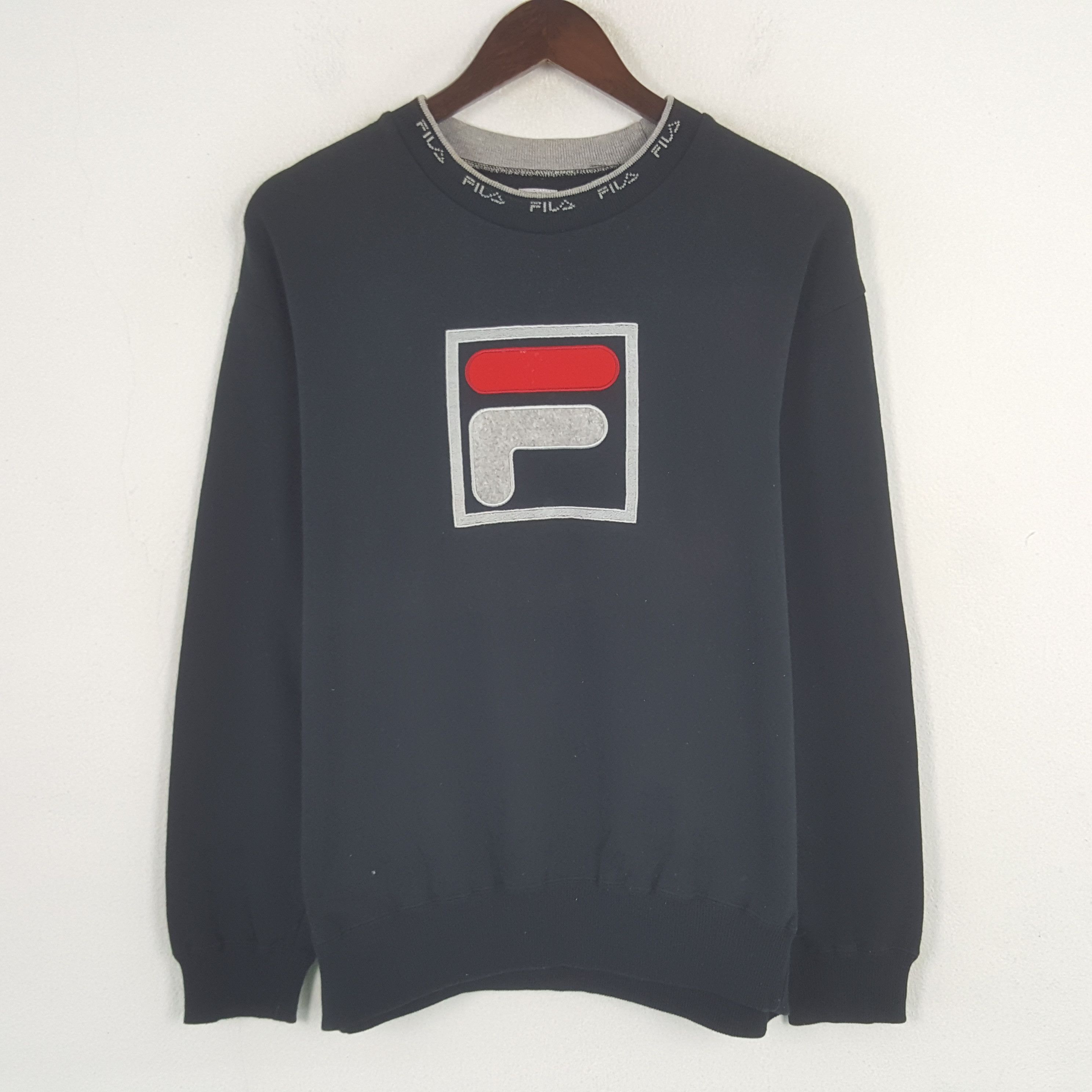Fila × Vintage Vintage Fila Big Logo Sweatshirt Size US M / EU 48-50 / 2 - 1 Thumbnail