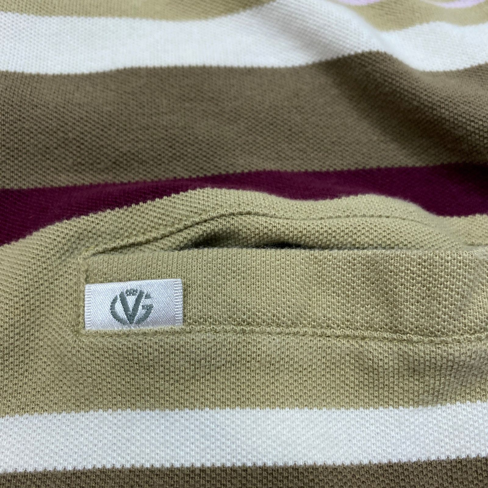 Designer × Valentino × Vintage Vintage Giovanni Valentino Italy Striped Polo Shirt Men's 46 Size US S / EU 44-46 / 1 - 9 Thumbnail