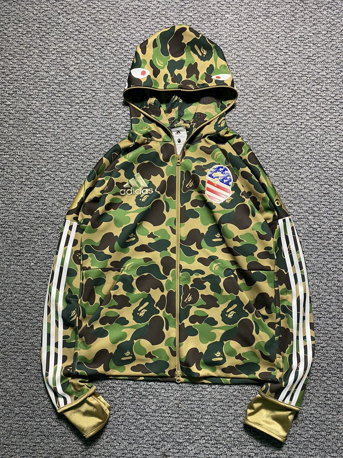 Adidas Bape Bape x Adidas SB Shark Hoodie Grailed