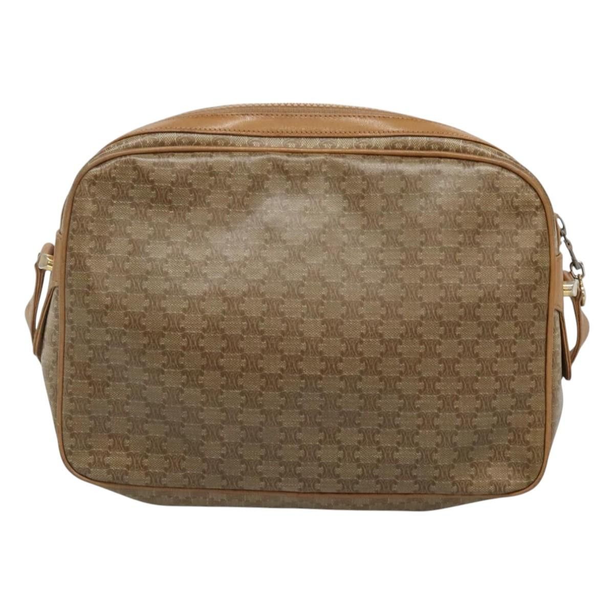 Celine CELINE Macadam Canvas Shoulder Bag Pvc Beige Gold Size ONE SIZE - 3 Thumbnail