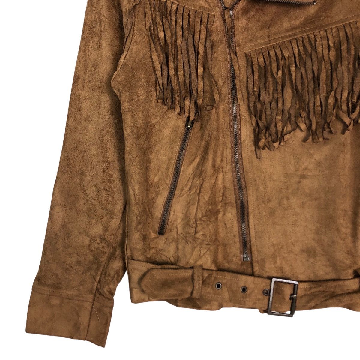 Japanese Brand 🔥Vtg Leather Jacket Biker Wear Bomdage Design Parachute Size US M / EU 48-50 / 2 - 4 Thumbnail