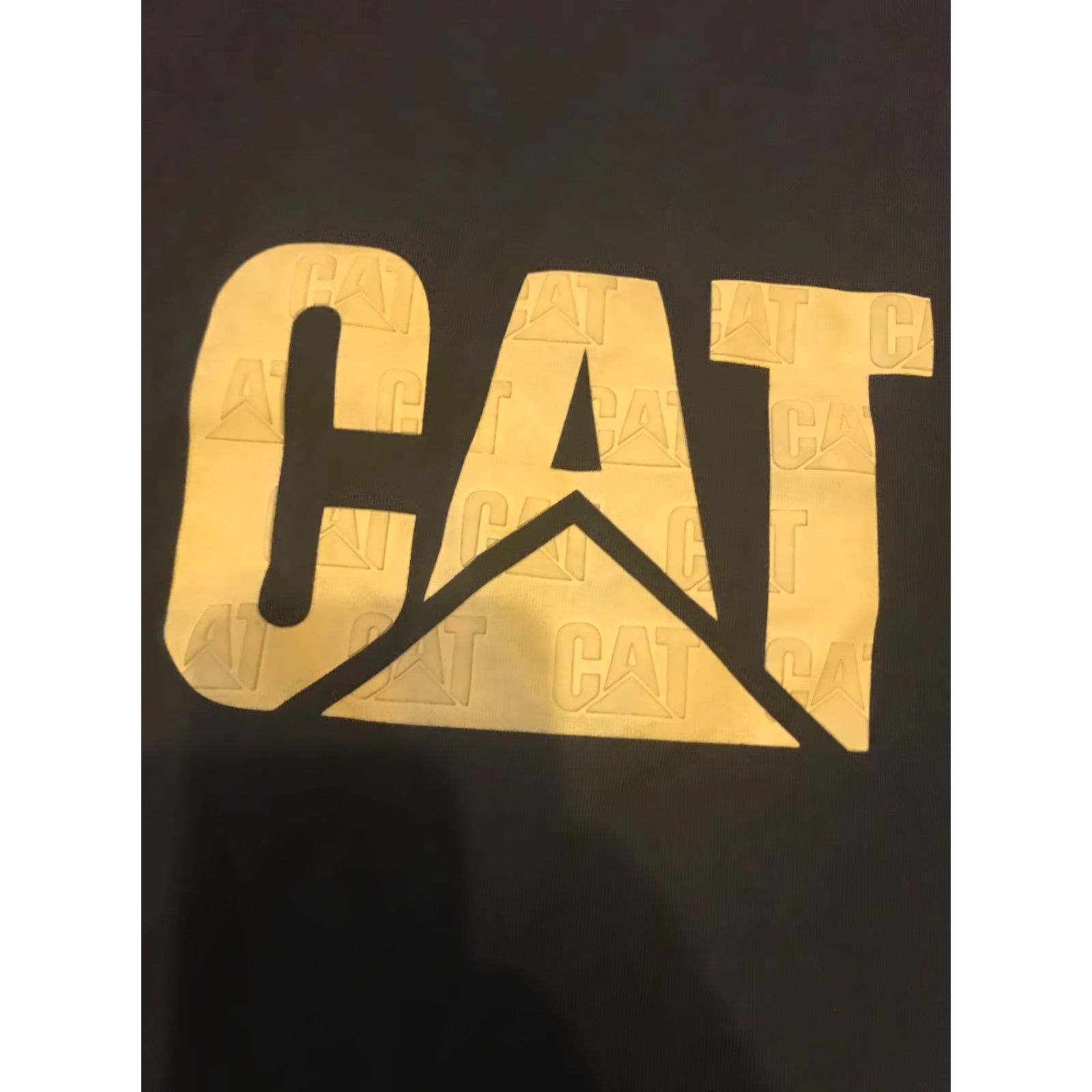 Vintage CAT Mens XL Short Sleeve Crewneck Shirt Logo Caterpillar Lot 2 Brown Blue Graphic Print Crew Neck T-Shirt Mens Shirts Classic USA Western 2-Pack Size US XL / EU 56 / 4 - 3 Thumbnail