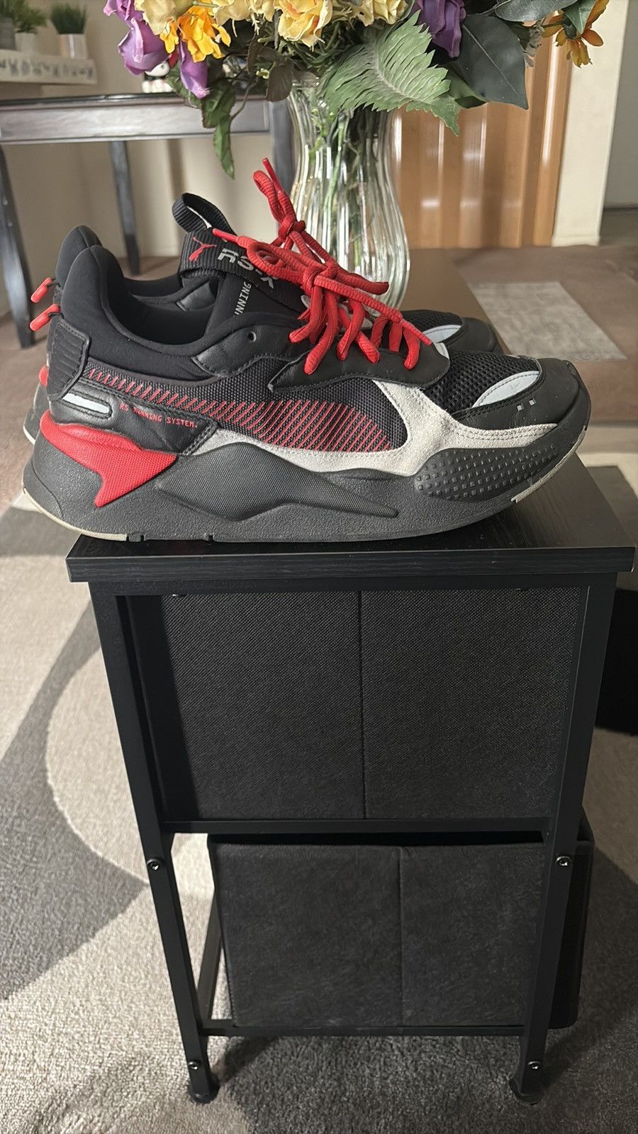 Puma Puma RS-X Black and Red Sneakers Size US 12 / EU 45 - 1 Thumbnail