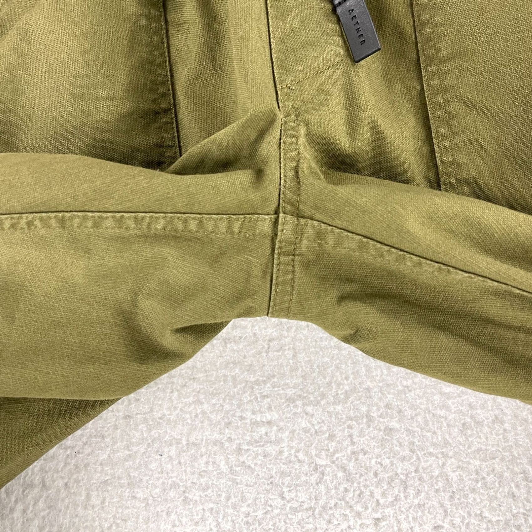 Vintage Aether Pants Mens Small Green Drawstring Straight Leg Casual Size US 29 - 6 Thumbnail