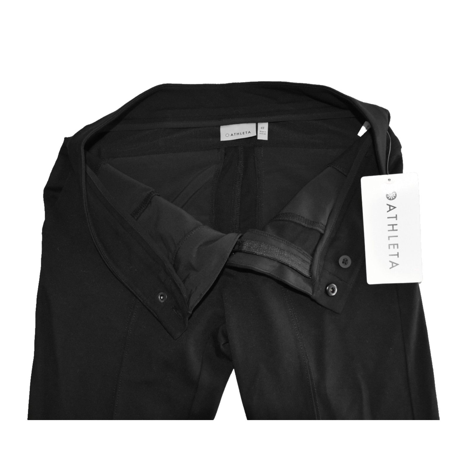 Athleta ATHLETA Black Ponte Flex Skinny Packable Pants Size 4T $89 Size 30" / US 8 / IT 44 - 3 Thumbnail