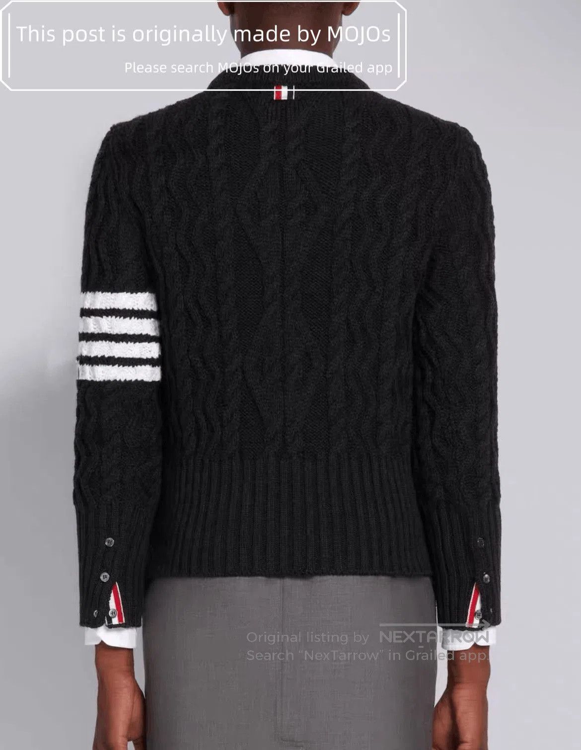 Thom Browne Sz 2 Thom Browne Black Four Stripes Knitwear. Size US M / EU 48-50 / 2 - 8 Thumbnail
