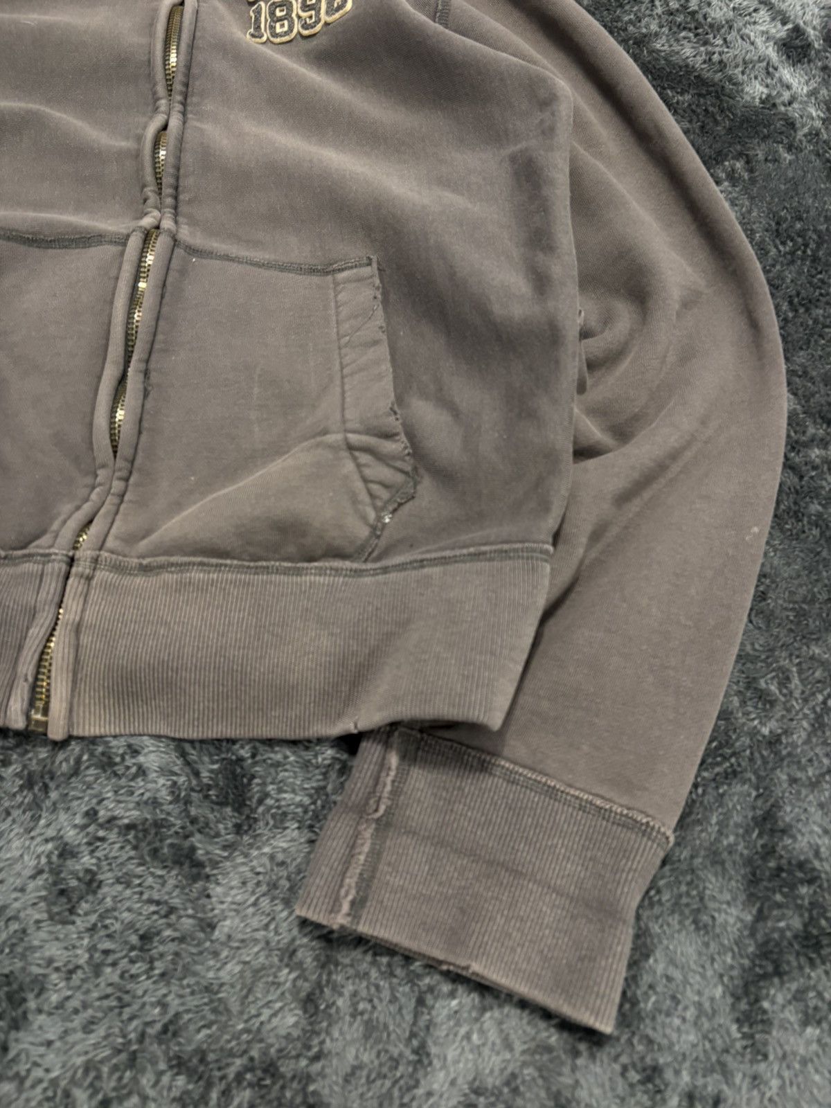 Abercrombie & Fitch Abercrombie & Fitch Y2K Fur Hoodie Size US L / EU 52-54 / 3 - 2 Thumbnail