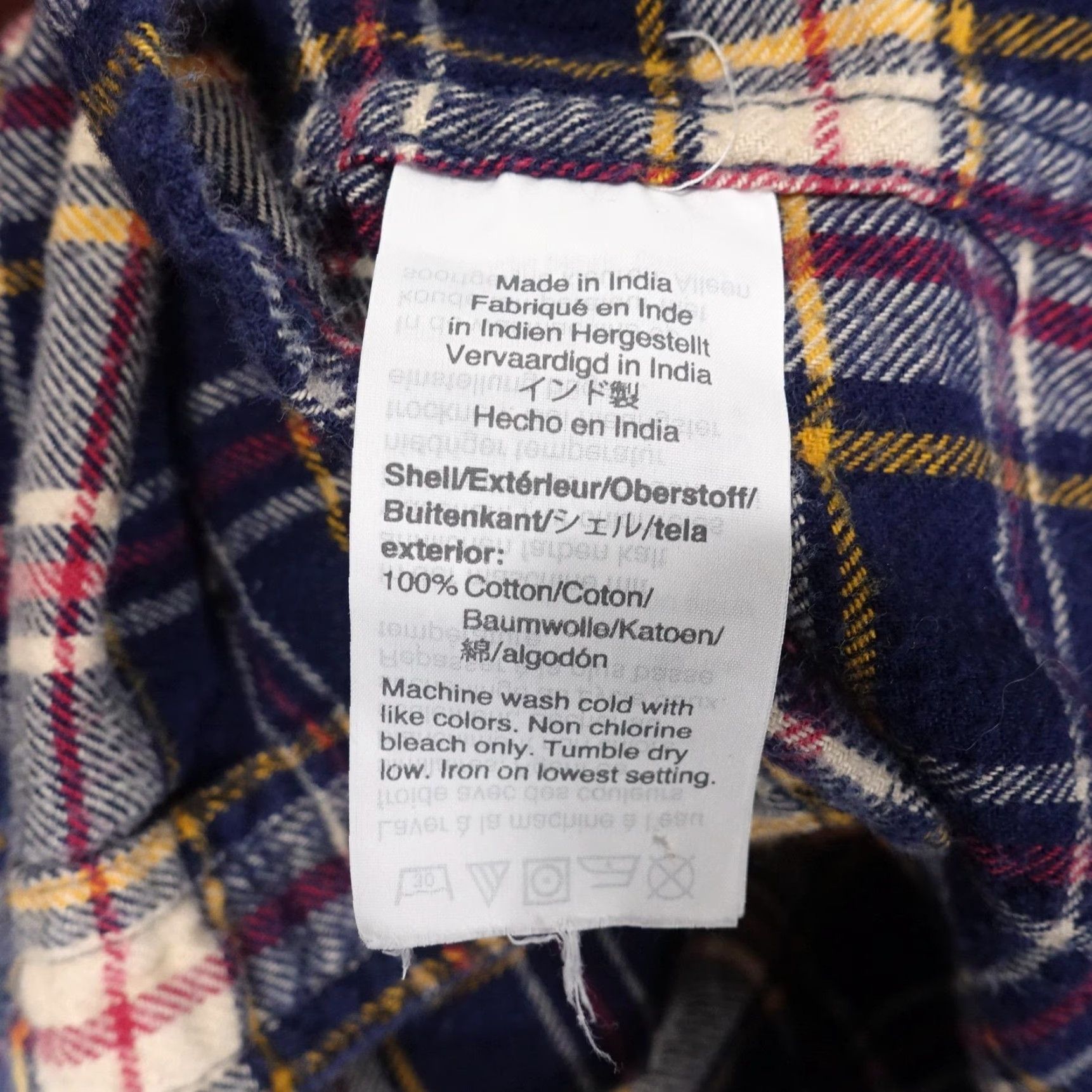 J.Crew VINTAGE J.CREW Shirt Men Large Flannel Plaid Button-Down Casual Workwear Outdoor Blue Yellow Size US L / EU 52-54 / 3 - 7 Thumbnail