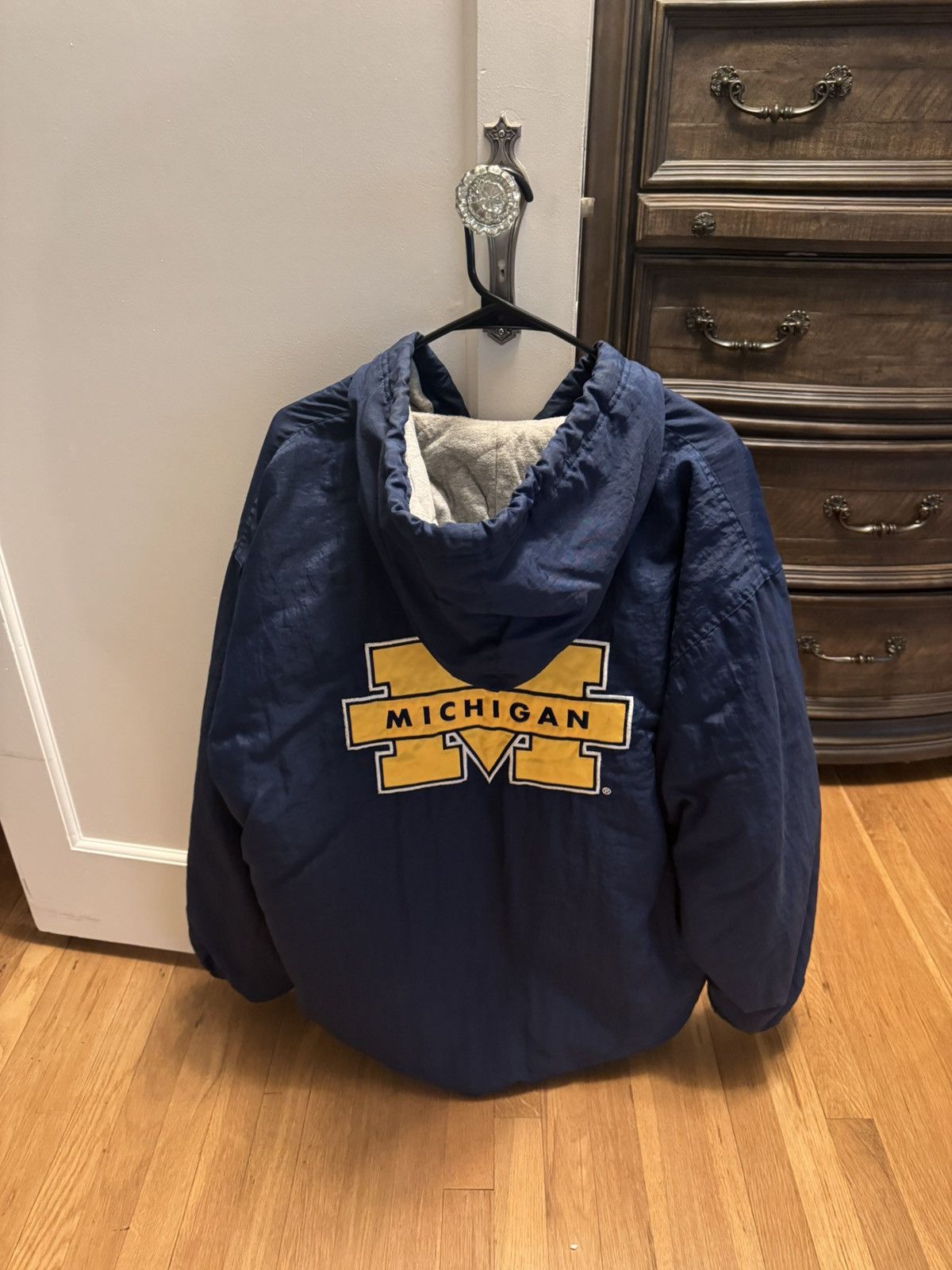 Starter Vintage 90s Michigan Wolverines Starter Jacket Size XL Size US XL / EU 56 / 4 - 4 Thumbnail