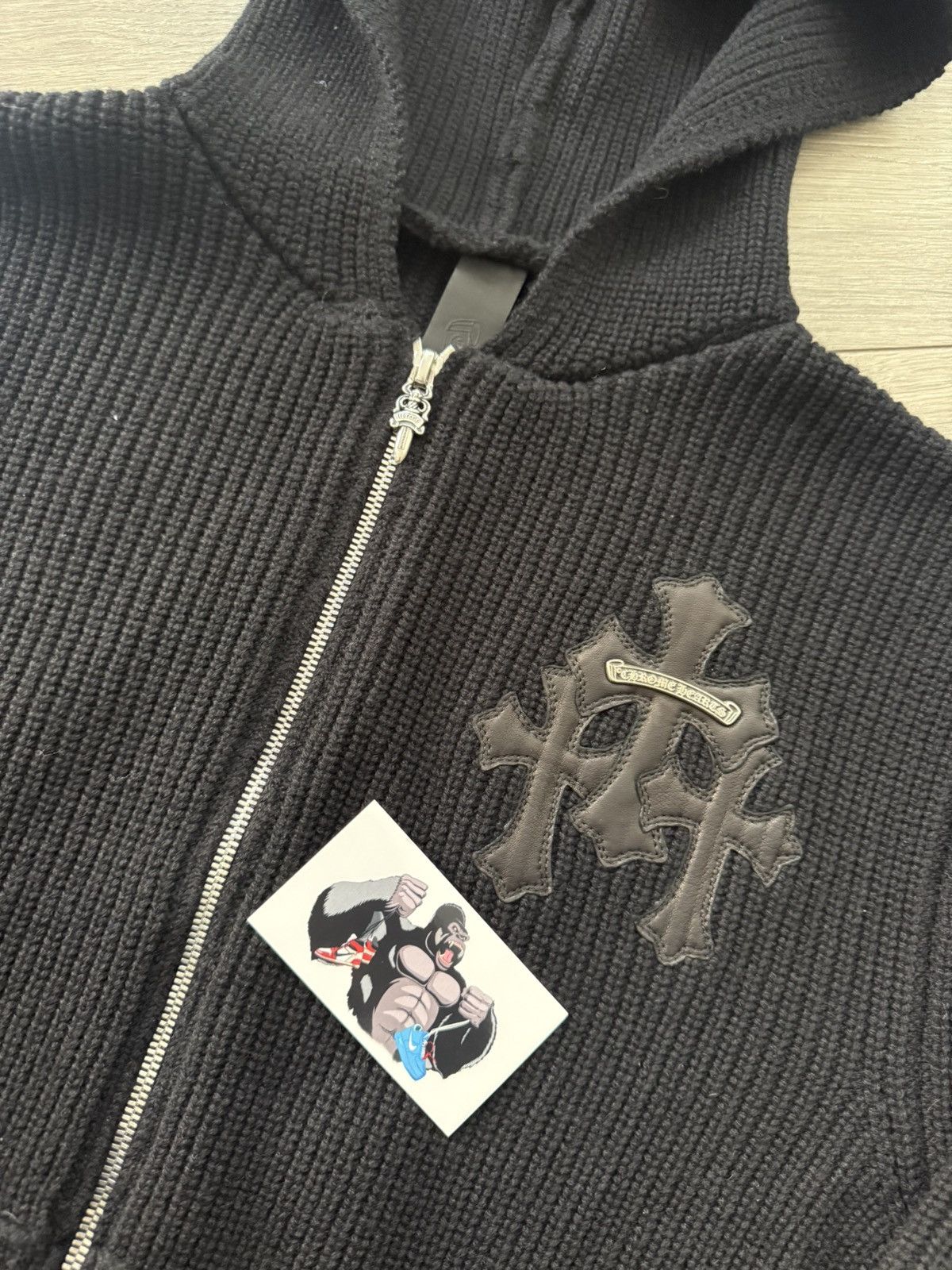 Chrome Hearts Chrome Hearts Y NOT Cemetery Cross Patch Cashmere Zip Up Size US M / EU 48-50 / 2 - 3 Thumbnail
