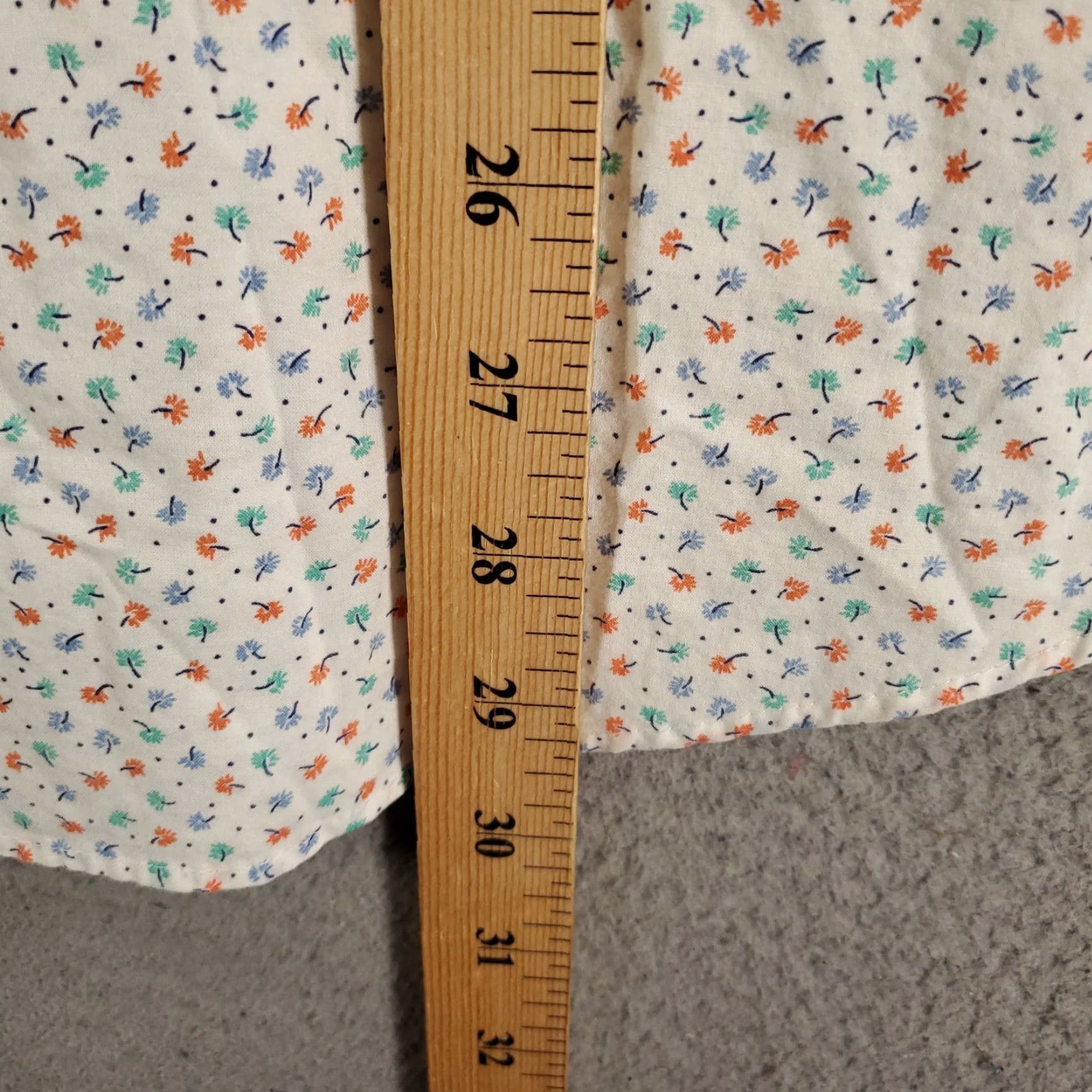 Express Express Shirt Mens XL Extra Slim Little Flowers Allover Button Up Long Sleeve Size US XL / EU 56 / 4 - 2 Thumbnail