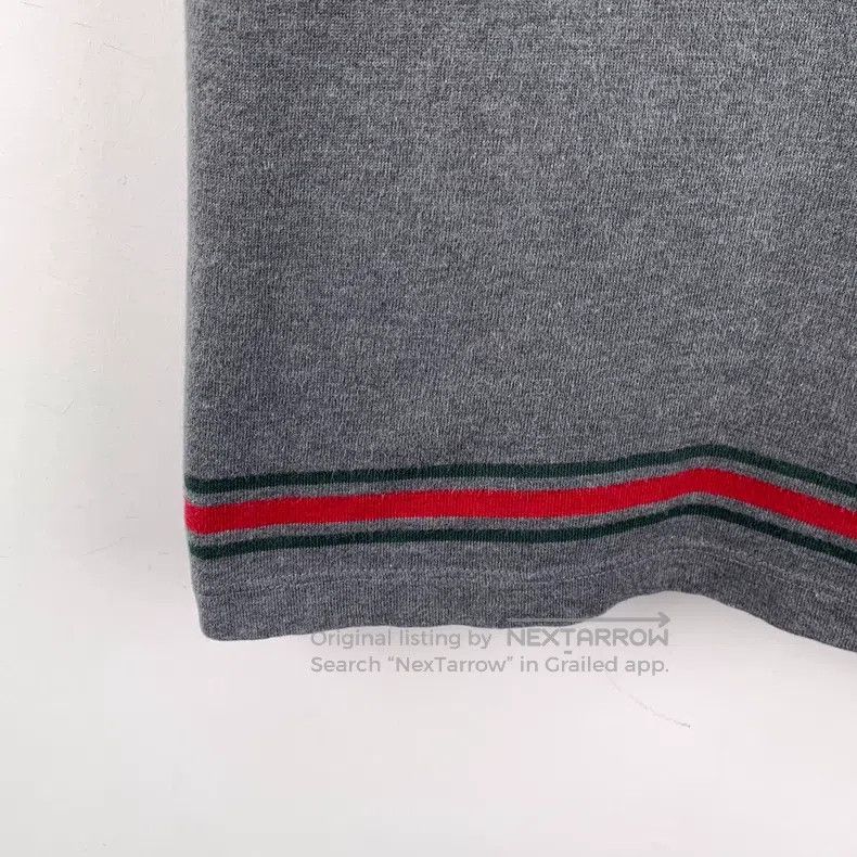 Gucci Gucci Dark gray striped V-neck cotton short-sleeved T-shir Size US M / EU 48-50 / 2 - 4 Thumbnail