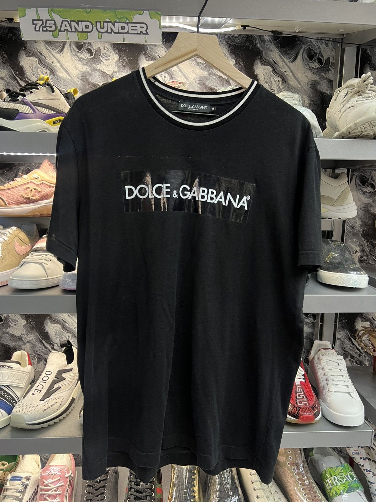 Dolce & Gabbana Dolce & Gabbana Black Tee Shirt Size US L / EU 52-54 / 3 - 1 Thumbnail