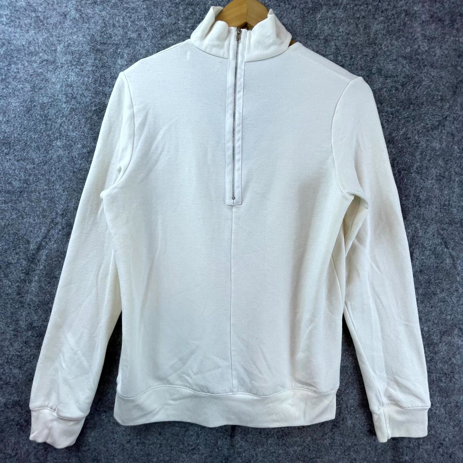 Bailey 44 Bailey/44 Eye Splice Choker Sweatshirt Womens Medium White Size M / US 6-8 / IT 42-44 - 2 Thumbnail