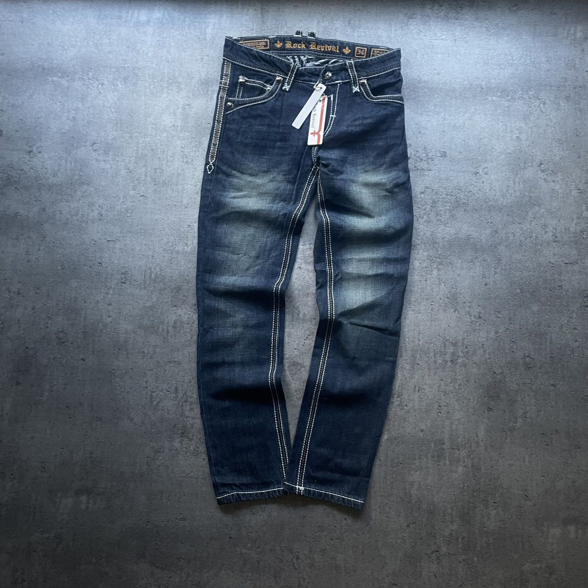 Rock Revival NWT Rock Revival Dali Straight Fit Pocket Logo Pants Size US 34 / EU 50 - 5 Thumbnail