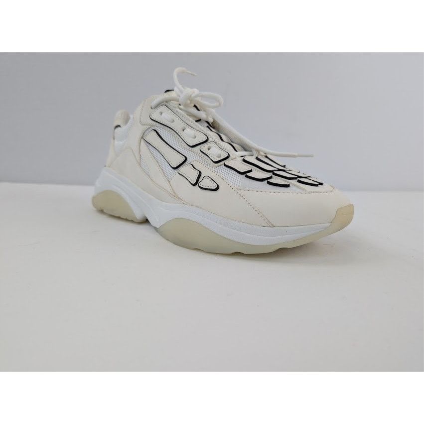 Amiri o1rshd1 Bone Runner Sneakers in White / Black Painted Edge Size US 14 / EU 47 - 2 Thumbnail