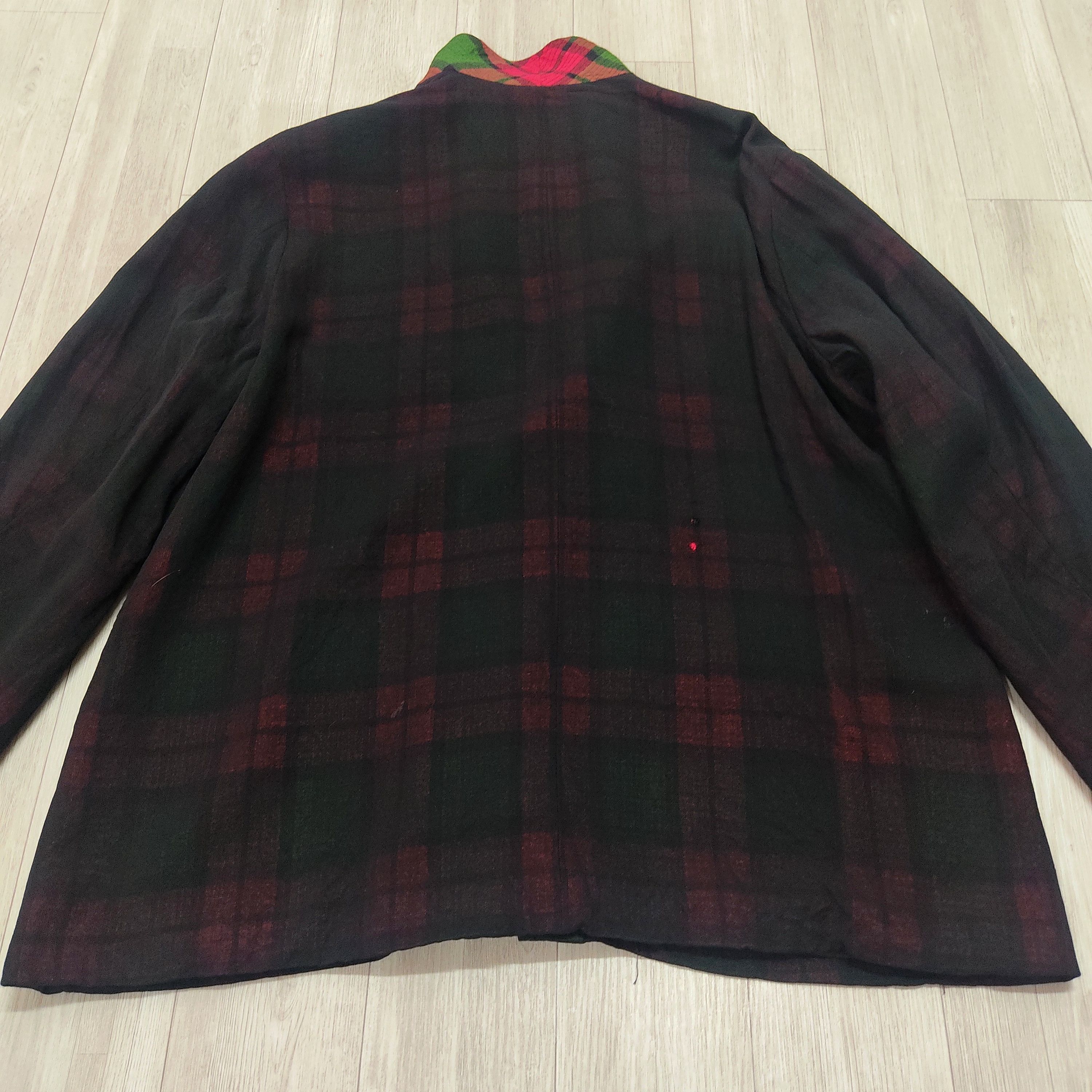 Yohji Yamamoto YOHJI YAMAMOTO Madras Checkers Wool Rayon Blazer Jacket Size US L / EU 52-54 / 3 - 19 Thumbnail