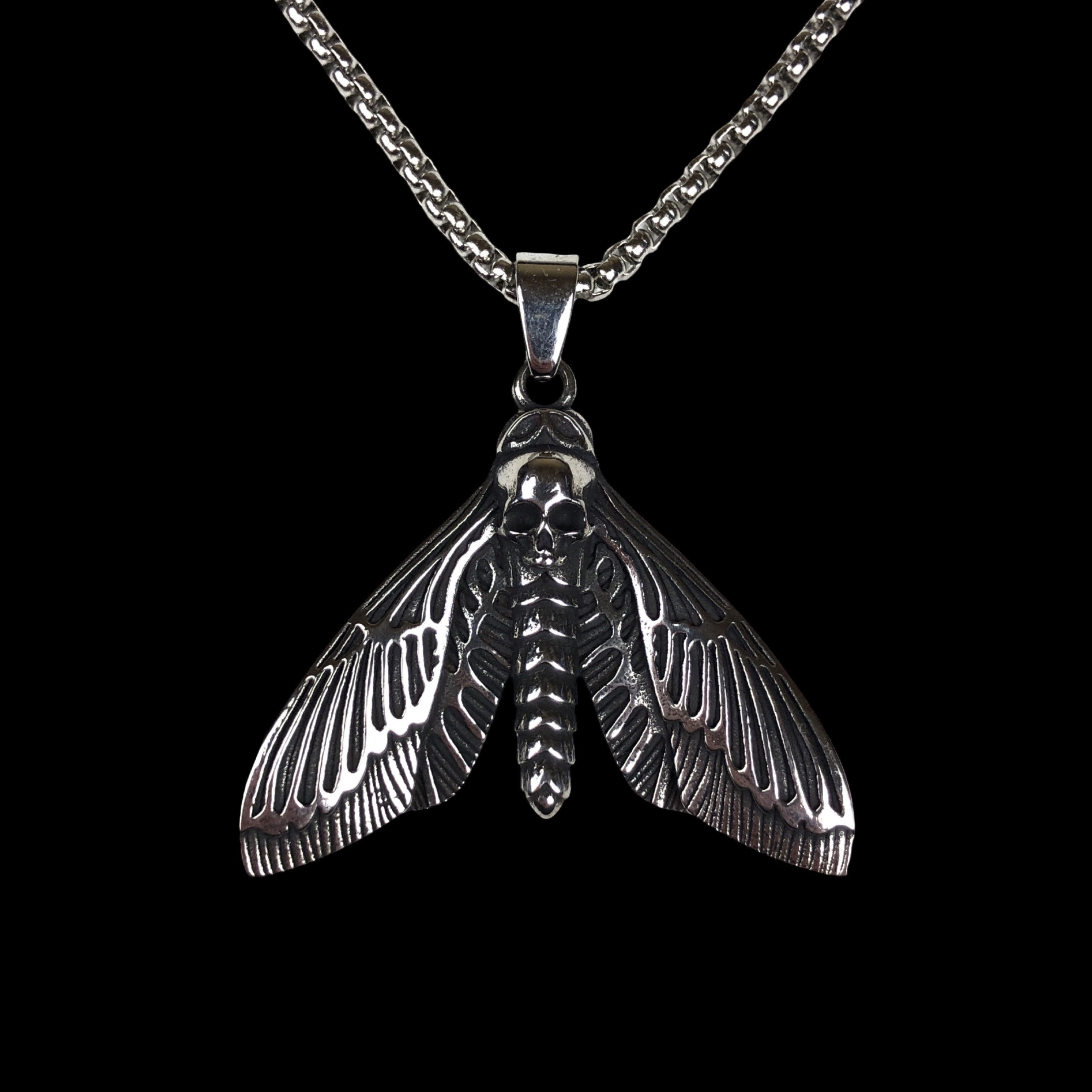Jewelry Stainless Steel Butterfly Gothic Necklace Punk Metal Y2K Size ONE SIZE - 1 Thumbnail