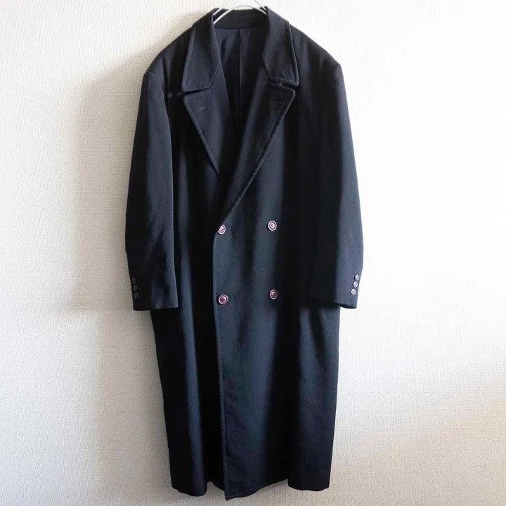 ISSEY MIYAKE MEN 1980s Double Breasted Wool Coat