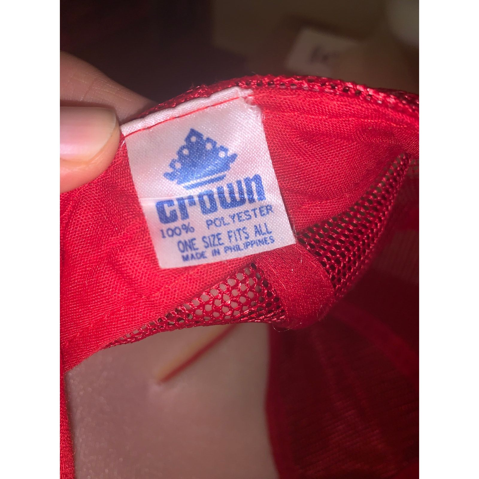 Crown Cap × Vintage My Wife Yes My Dog Maybe My Gun Never Trucker Hat Red USA Size ONE SIZE - 8 Thumbnail