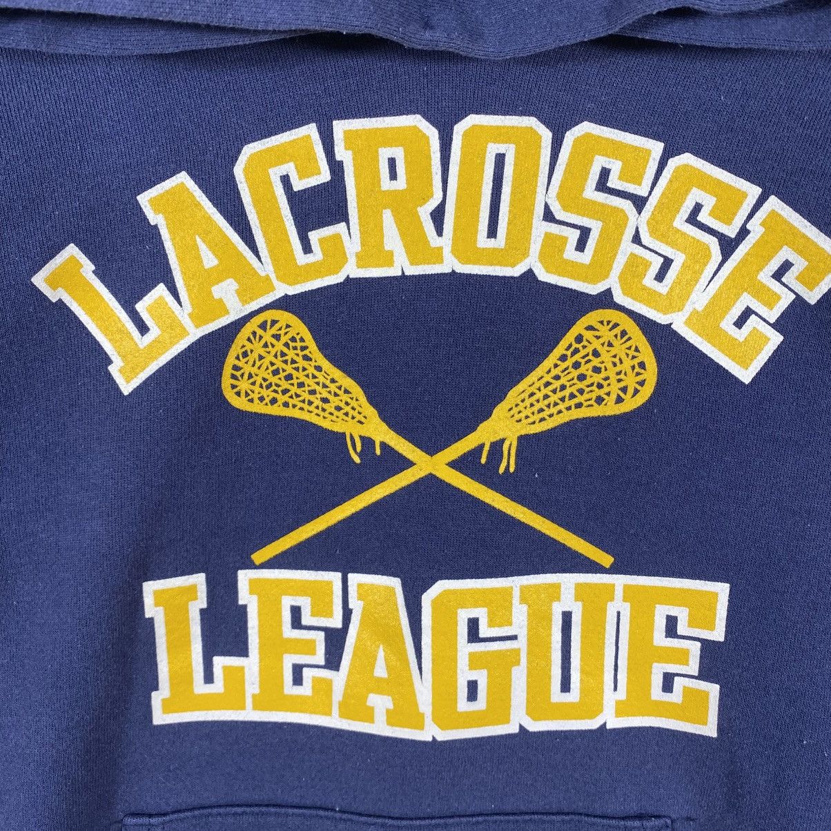 Vintage Vintage 80's LACROSSE LEAGUE Graphic Hoodie Pullover Size US M / EU 48-50 / 2 - 2 Thumbnail