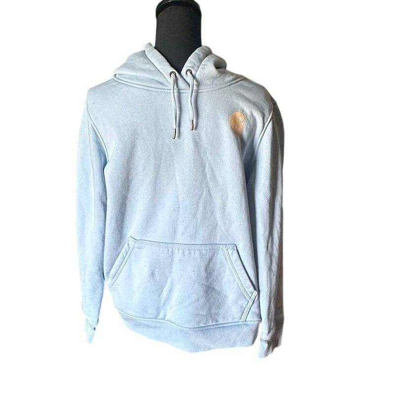 Carhartt Carhartt Light Blue Graphic Hoodie Relaxed Fit | Logo Sleeve Size L / US 10 / IT 46 - 1 Thumbnail