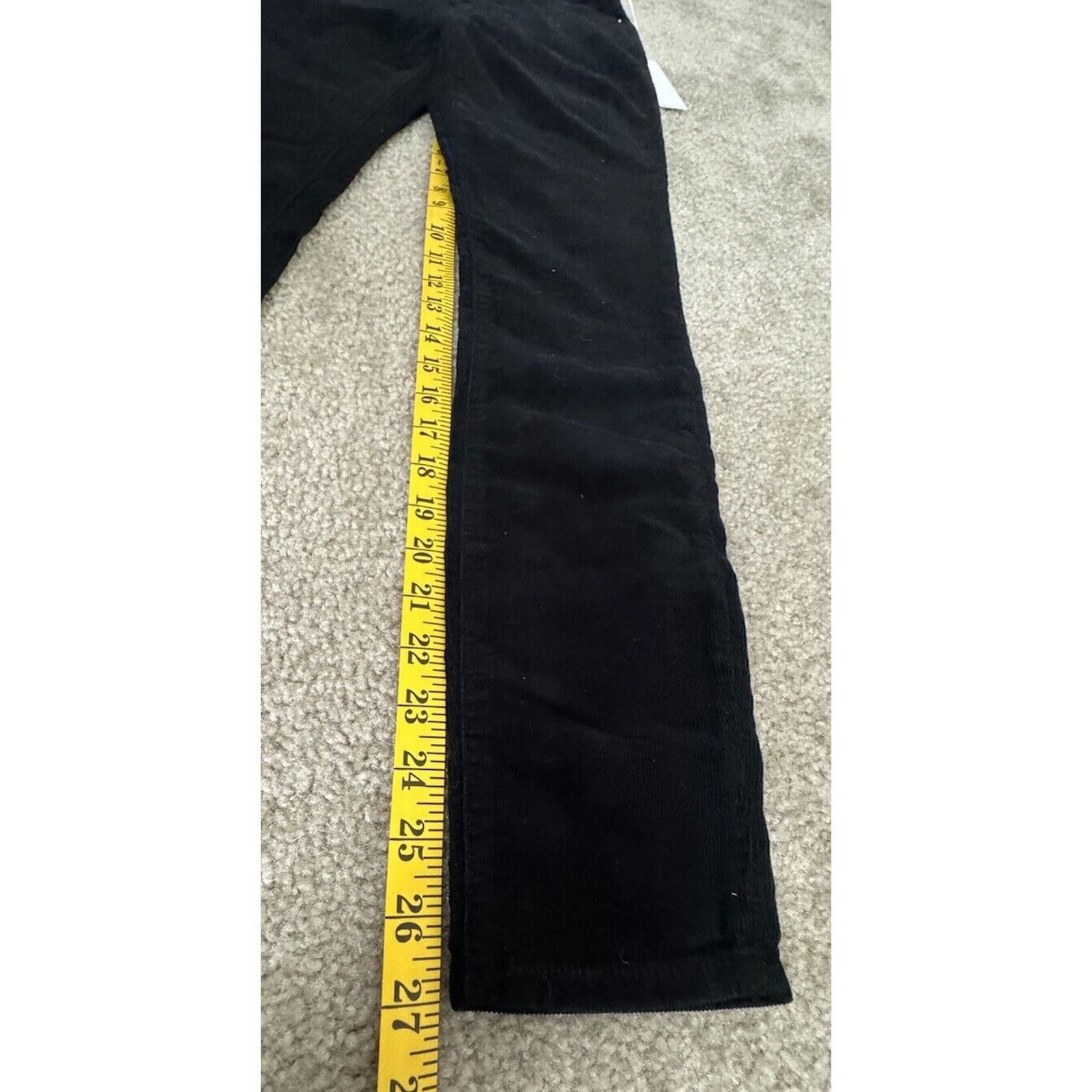 Edwin Edwin Pixie 9” Midrise Corduroy Black Skinny Pants Jeans 25" Size 25" / US 0 / IT 36 - 7 Thumbnail