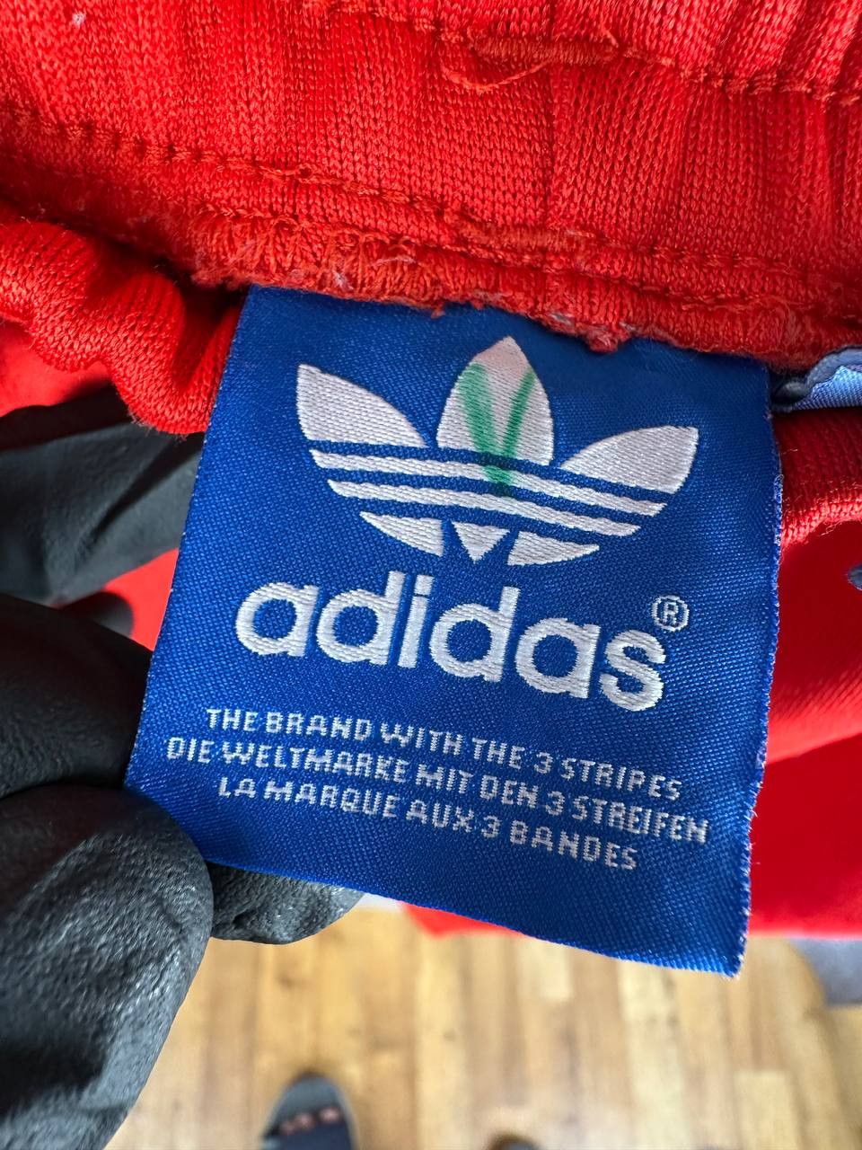 Adidas Adidas Originals Trefoil Red 3-Stripe Track Pants Joggers Size US 30 / EU 46 - 10 Thumbnail