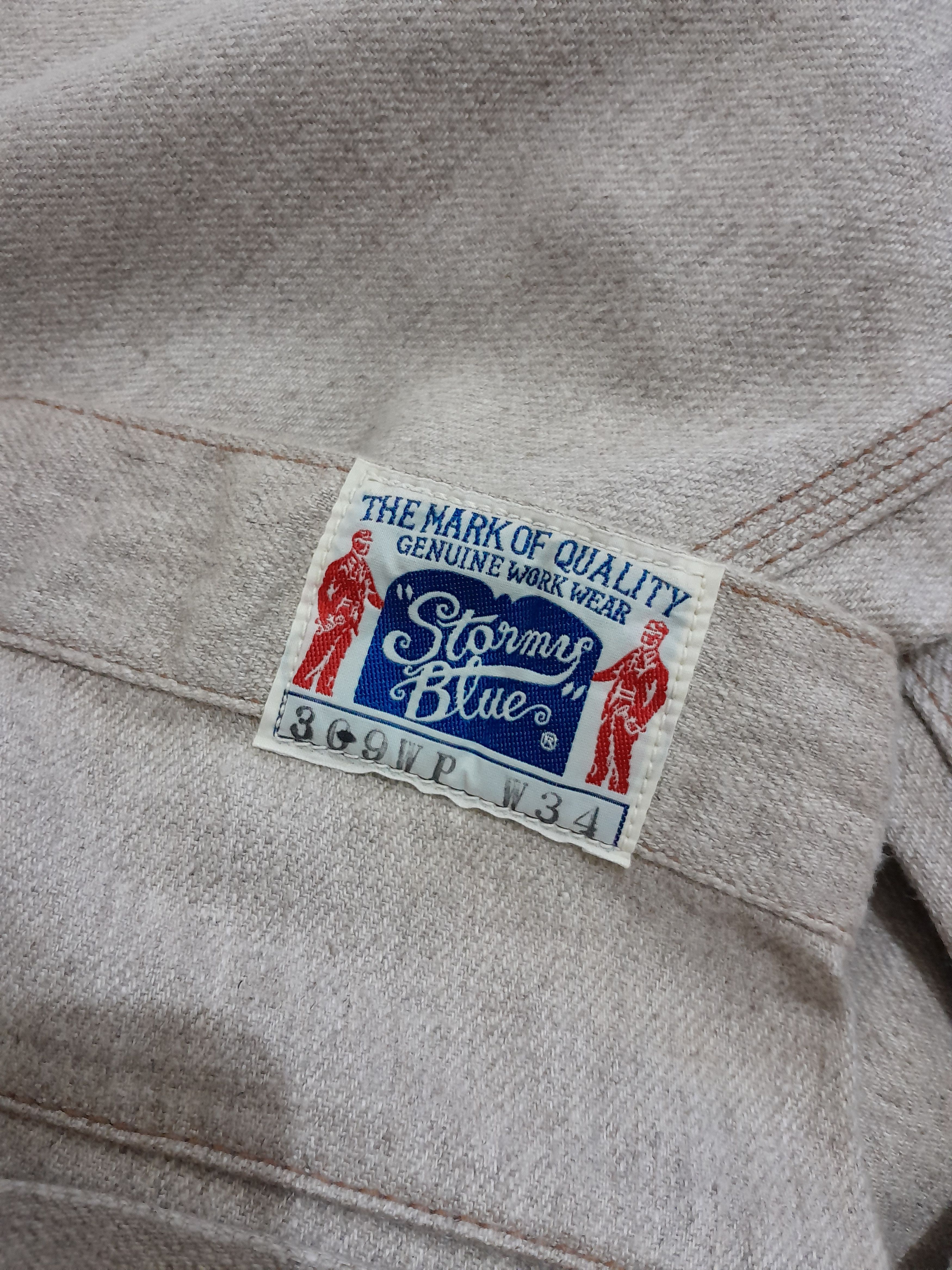 45rpm Stormy Blue laces back work pants Size US 34 / EU 50 - 8 Thumbnail