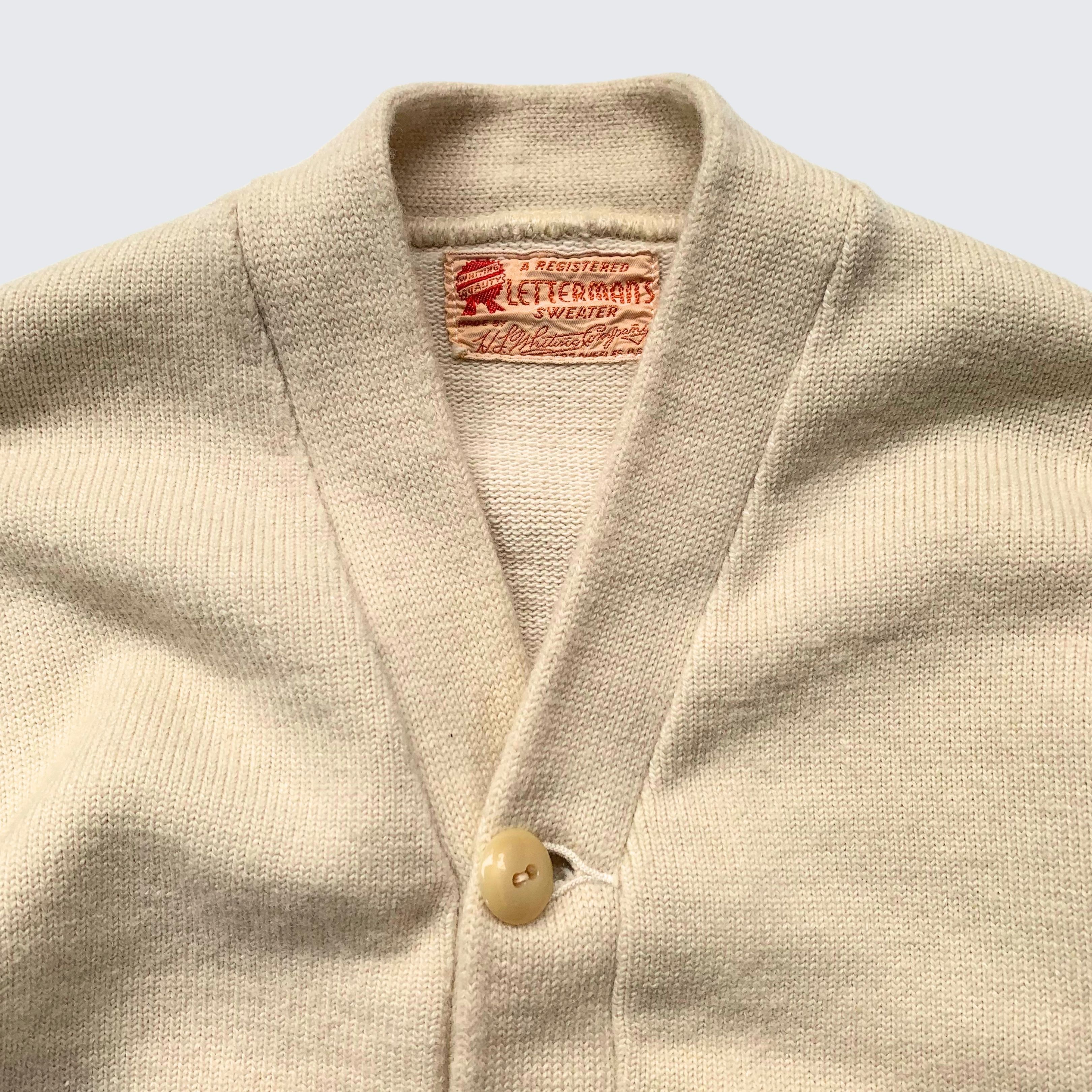 Vintage Vintage Wool OG Lettermans Made In USA Knit Cardigan Size US M / EU 48-50 / 2 - 2 Thumbnail