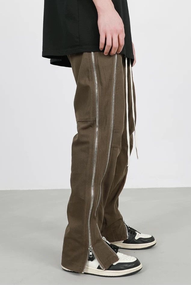 Japanese Brand × Vintage Avant garde grunge y2k drawstring zip punk pants Size US 32 / EU 48 - 4 Thumbnail