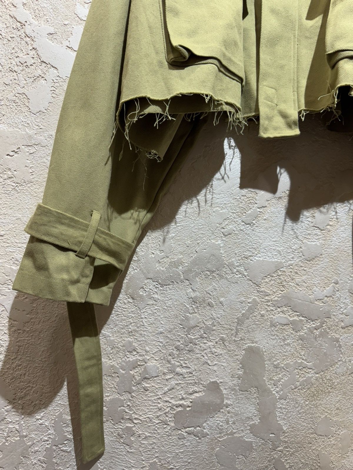 Designer MNML Distressed Cardigan M65 Jacket Olive Size L Size US L / EU 52-54 / 3 - 2 Thumbnail